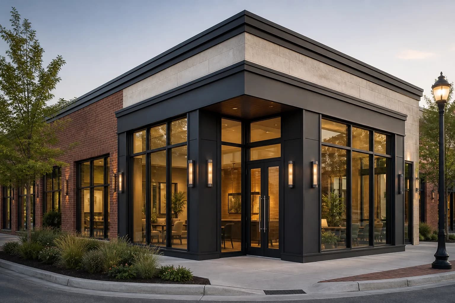 Commercial glazing package prepared for submittal review