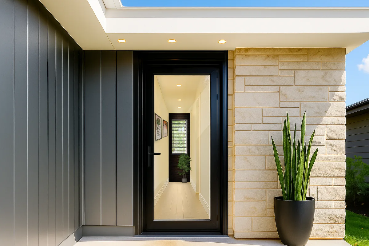 FDS.21 All Aluminum Slim Profile Hinged Door