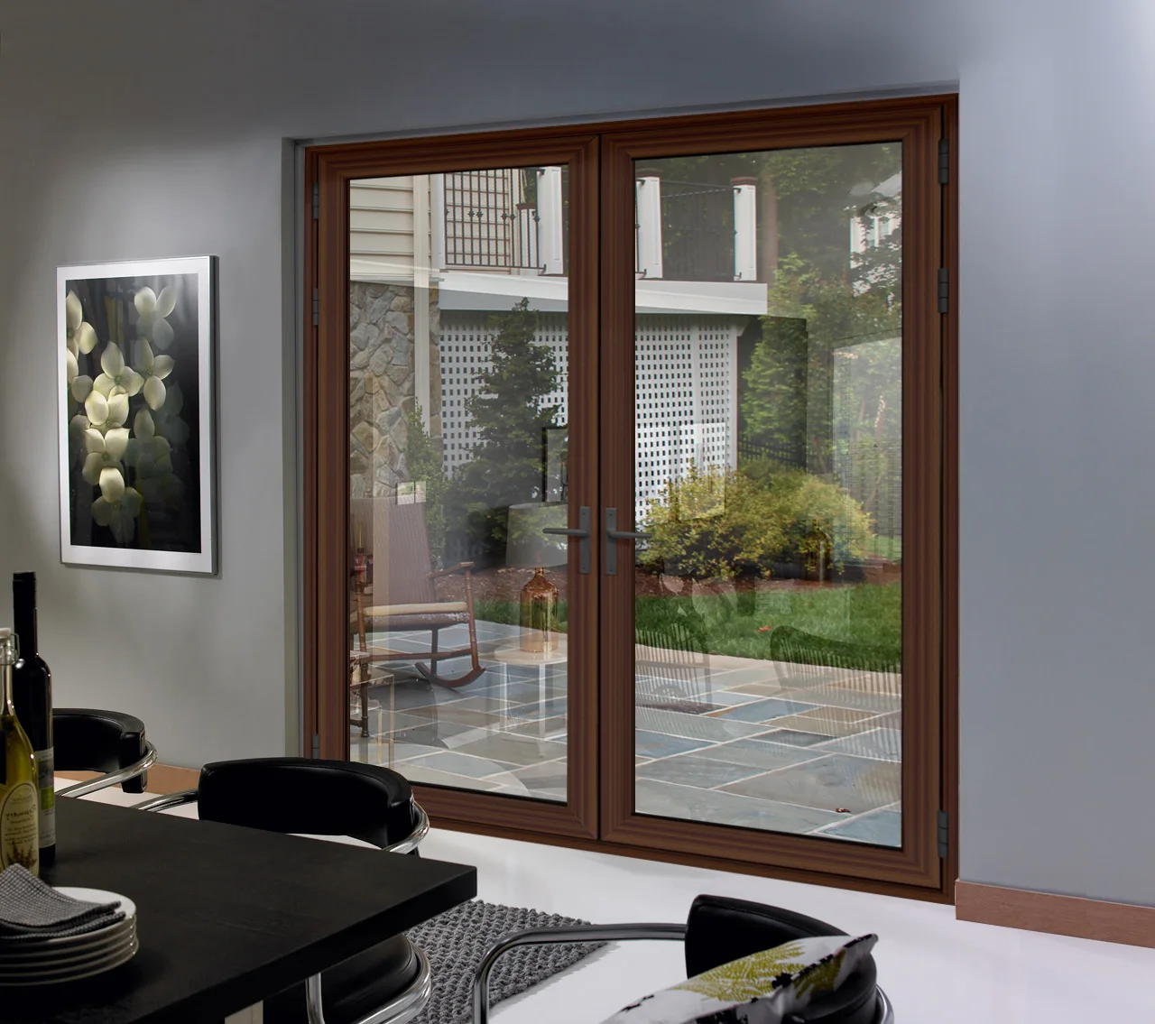 Wood Hinged Door, Private Residence