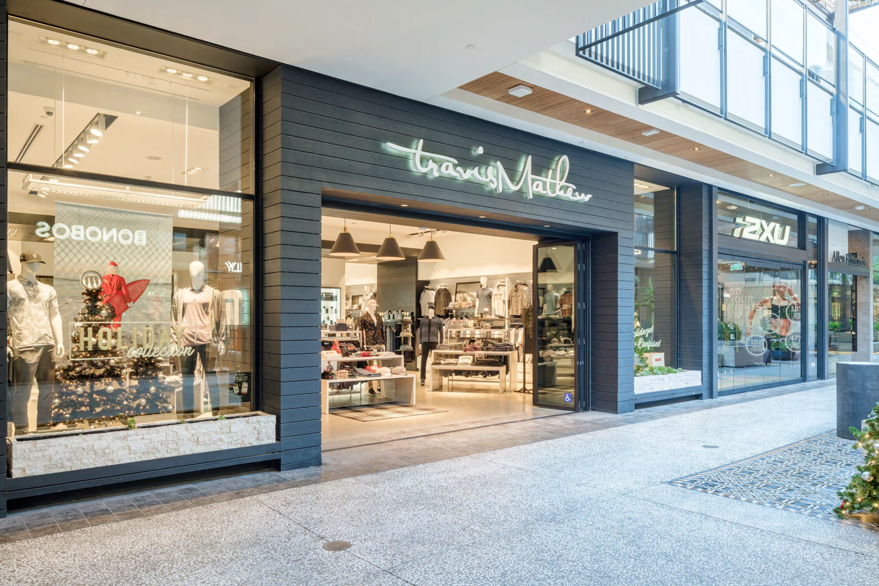 Folding storefront opening example